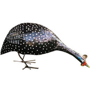 Arrosoir & Persil Pintade picore - Oiseau décoratif en métal recyclé 13008