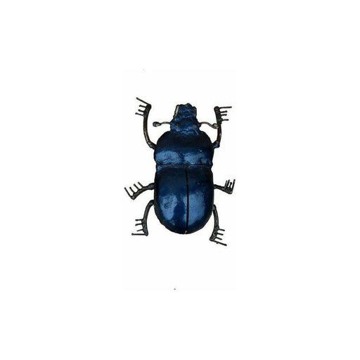 Arrosoir & Persil Scarabée bleu PM - Insecte décoratif en métal recyclé 19056