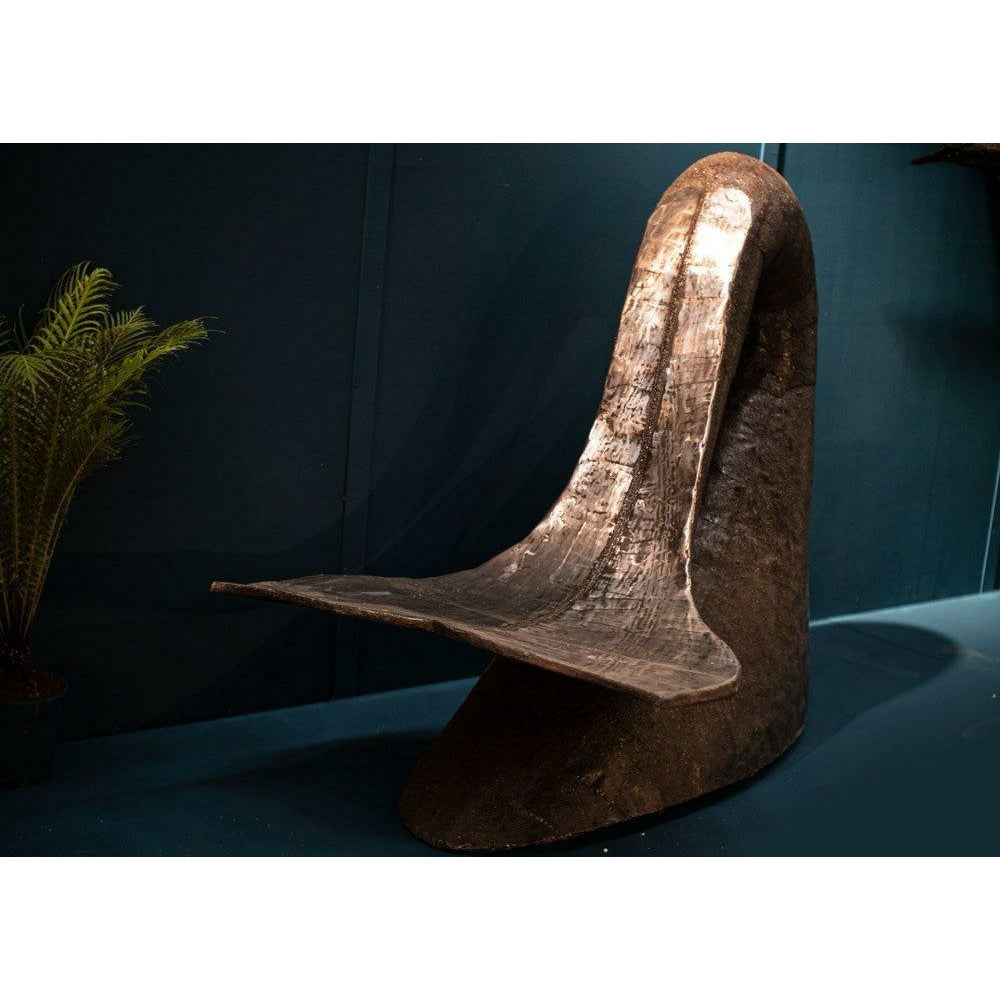 Siège queue de baleine - Poisson décoratif en métal recyclé —