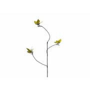 Arrosoir & Persil Tuteur 3 Papillons Jaunes - Oiseau décoratif en métal recyclé TUTPAPJ