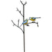 Arrosoir & Persil Tuteur Mésange / 2 oiseaux sur branche - Oiseau décoratif en métal recyclé 15020
