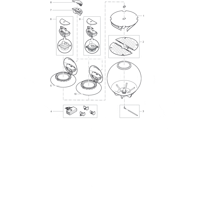 Biorb by Oase Aquariums Pièces détachées pour biOrb Air 60 gris