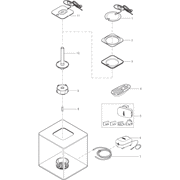 Biorb by Oase Aquariums Pièces détachées pour biOrb CUBE 60 LED noir