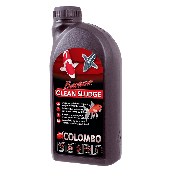 Colombo Produits d'entretien Bactuur Clean Sludge 1000ml pour 5000litres - Réducteur de vase 05020242