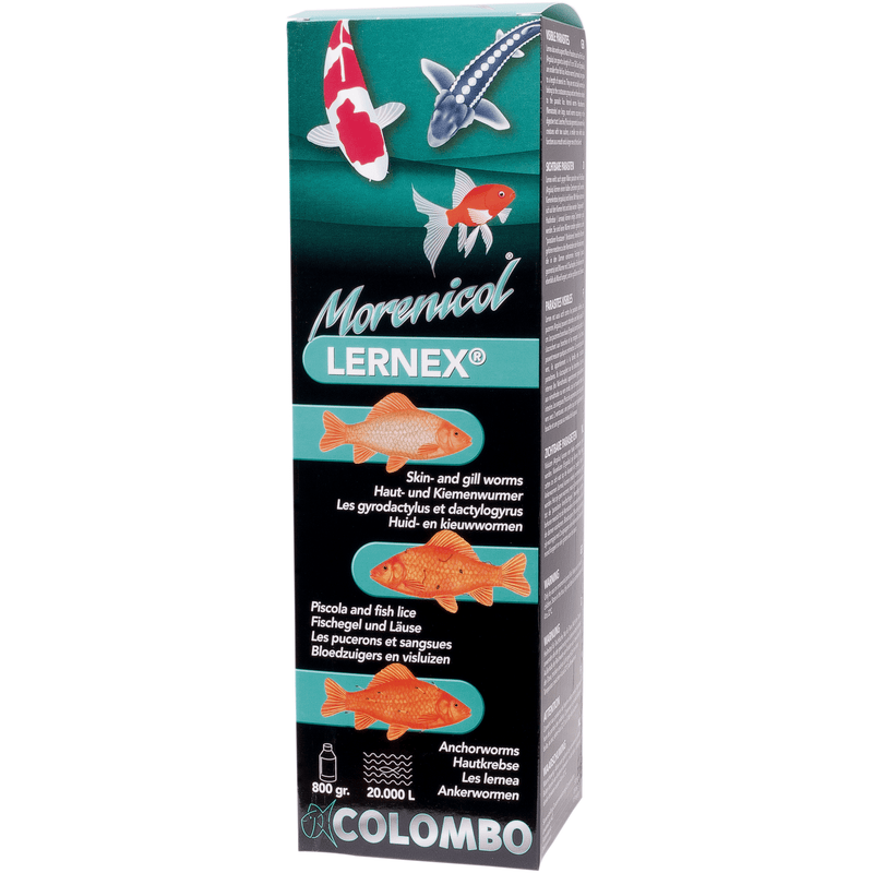 Colombo Traitements Lernex 200gr/5.000litres - Contre les vers de la peau et des branchies - Morenicol Colombo 8715897025648 05020340