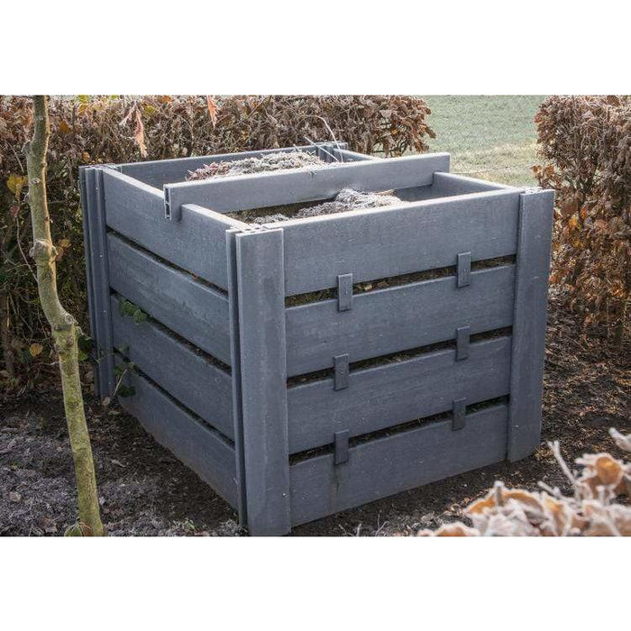 Bac à compost durable - 120CM x 100CM x 100CM - 1300L - ECOO —