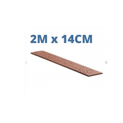 ECOO Bordures de bassin Ecolat droite Brun - 2M x 14CM x  0.7CM - Bordure de bassin ECOO 5400929504606 55058