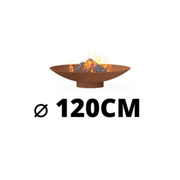 Forno Cooking Braséro Braséro Acier Corten Rond 120CM - 1200x210MM BNS4