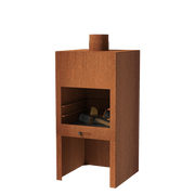 Forno Cooking Cheminées Stig en acier corten - 0.5m x 0.5m x 1m BGS1.150
