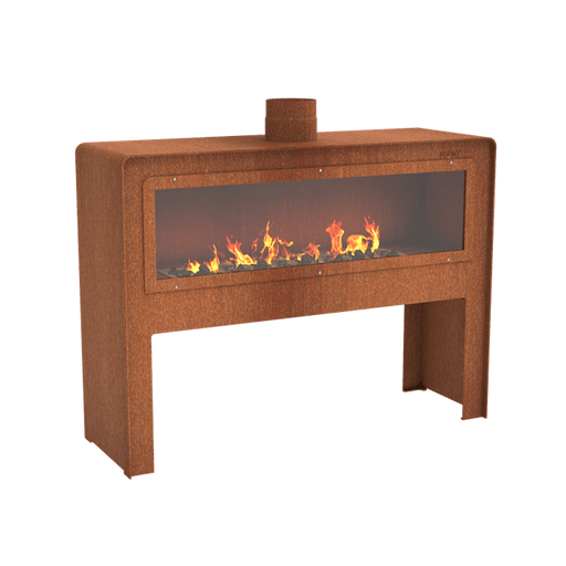 Forno Cooking Feu à gaz en acier corten - 1.19m x 0.4m x 0.9m VBC21