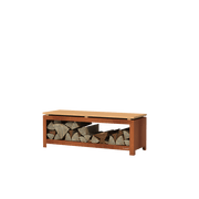 Forno Cooking Stockage de bois en acier corten - 1.2m x 0.4m x 0.43m BHS2.2H