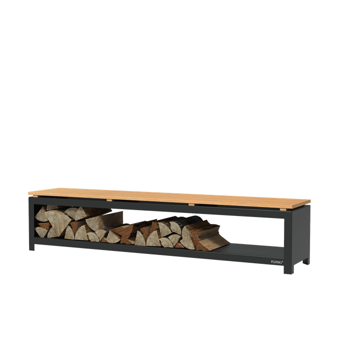 Forno Cooking Stockage de bois - Hr Coating - 2m x 0.4m x 0.43m BHG2H