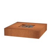Forno Cooking Table de feu en acier corten - 1.2m x 1.2m x 0.28m VLS3