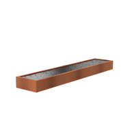 Foudebassin.com Bassins préformés Bassin en acier corten 500 x 100 x 40CM VC2.1