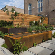 Foudebassin.com Bassins préformés Bassin en acier corten 600 x 100 x 40CM VC1.1