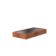Foudebassin.com Bassins préformés Bassin en corten seul Bassin en acier corten 300 x 150 x 40CM VC5.1