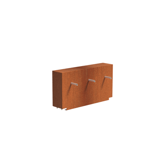 Foudebassin.com Bassins préformés Bassin + Jets 3 tuyaux (120x25x60CM) avec pompe Bassin en acier corten 250 x 1200 x 40CM VC8.1+VCM1.5.3