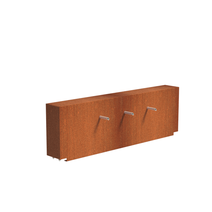 Foudebassin.com Bassins préformés Bassin + Jets 3 tuyaux (200x25x60CM) avec pompe Bassin en acier corten 300 x 200 x 40CM VC4.1+VCM1.3.3