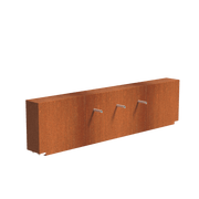 Foudebassin.com Bassins préformés Bassin + Jets 3 tuyaux (250x25x60CM) avec pompe Bassin en acier corten 250 x 1200 x 60CM VC8+VCM1.2.3