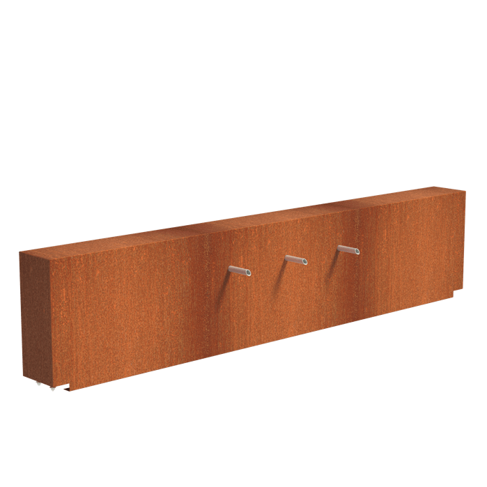 Foudebassin.com Bassins préformés Bassin + Jets 3 tuyaux (300x25x60CM) avec pompe Bassin en acier corten 300 x 100 x 60CM VC6+VCM1.1.3