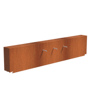 Foudebassin.com Bassins préformés Bassin + Jets 3 tuyaux (300x25x60CM) avec pompe Bassin en acier corten 300 x 150 x 40CM VC5.1+VCM1.1.3