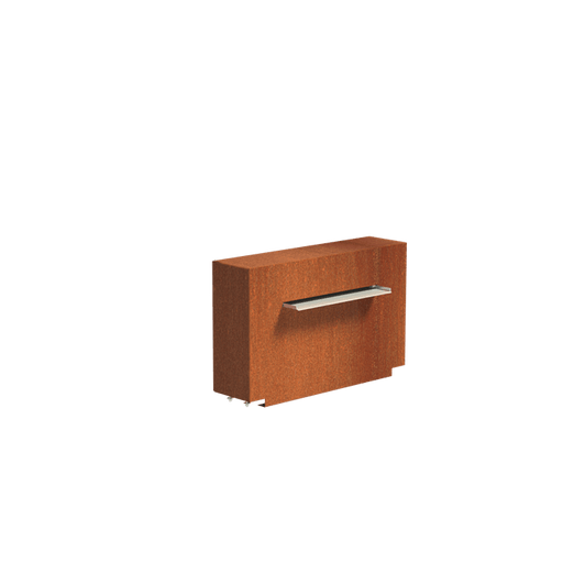 Foudebassin.com Bassins préformés Bassin + Lame d'eau (100x25x60CM) 60CM avec pompe Bassin en acier corten 400 x 100 x 40CM VC3.1+VCM1.6.600