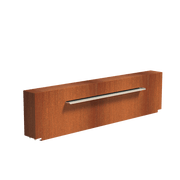 Foudebassin.com Bassins préformés Bassin + Lame d'eau (250x25x60CM) 150CM avec pompe Bassin en acier corten 250 x 1200 x 40CM VC8.1+VCM1.2.1500
