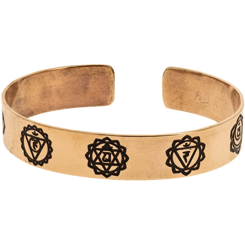FOUDEBASSIN.COM Bracelet Cuivre - 7 Chakras
