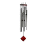 FOUDEBASSIN.COM Carillon à vent Eclipse argenté 101cm - 10 tubes