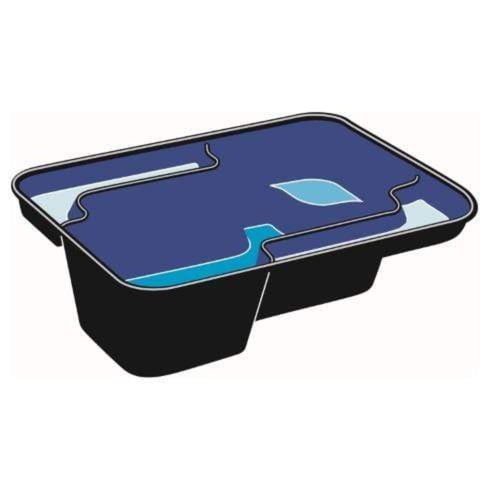 FOUDEBASSIN.COM UBBINK JUPITER - bassin préformé - HDPE, surface 0,94 m², profondeur max 45 cm, volume d'eau 230 l - H45 x 119 x 79 cm 8711465110501 1311050