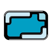FOUDEBASSIN.COM UBBINK JUPITER - bassin préformé - HDPE, surface 0,94 m², profondeur max 45 cm, volume d'eau 230 l - H45 x 119 x 79 cm 8711465110501 1311050