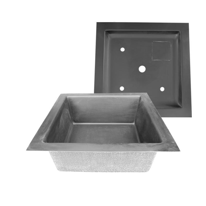 Foudebassin.com Bassins préformés PACK Bac de fontaine + couvercle 100 x 100 x 35CM - Polyester AQ2103-FB