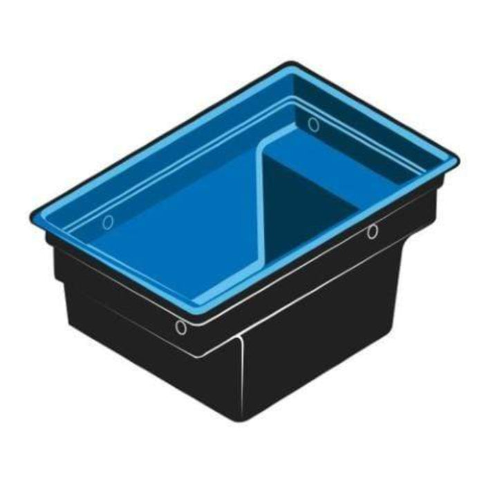 FOUDEBASSIN.COM UBBINK QUADRA C1 - bassin préformé - HDPE, surface 0,92 m², profondeur max 70 cm, volume d'eau 520 l - H70 x 78 x 118 cm 8711465110013 1311001