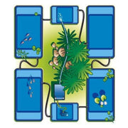 FOUDEBASSIN.COM UBBINK QUADRA C1 - bassin préformé - HDPE, surface 0,92 m², profondeur max 70 cm, volume d'eau 520 l - H70 x 78 x 118 cm 8711465110013 1311001