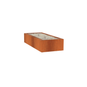 Foudebassin.com Tables d'eau Table d'eau en acier corten 200 x 800 x 40CM - Avec 2 fontaines + LED CB5