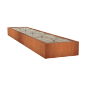Foudebassin.com Tables d'eau Table d'eau en acier corten 500 x 100 x 40CM - Avec 5 fontaines + LED CB2