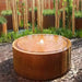 Foudebassin.com Tables d'eau Table d'eau rond en acier corten 100 x 40CM - Avec 1 fontaines + LED CBR6