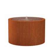Foudebassin.com Tables d'eau Table d'eau rond en acier corten 120 x 75CM - Avec 1 fontaines + LED CBR2