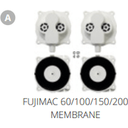 Fujimac Pieces détachées A. FUJIMAC 100 MEMBRANE/SOUPAPE Pièces détachées pour pompe à air FujiMac 100