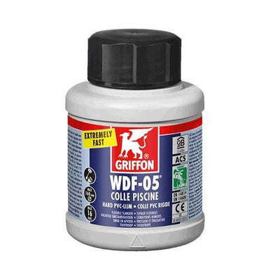 Colle Griffon WDF-05 pour PVC rigide & ABS - Bidon avec pinceau goupillon