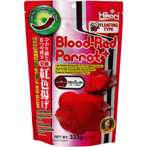 Hikari Nourriture Hikari Blood-Red Parrot Mini - 333g - Nourriture pour Cichlidés perroquet rouge 0042055162333 A3020665
