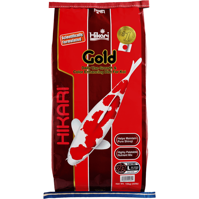 Hikari Nourriture Hikari Gold - Large 10kg - Aliment quotidien améliorant couleur et croissance 42055024891 03020145