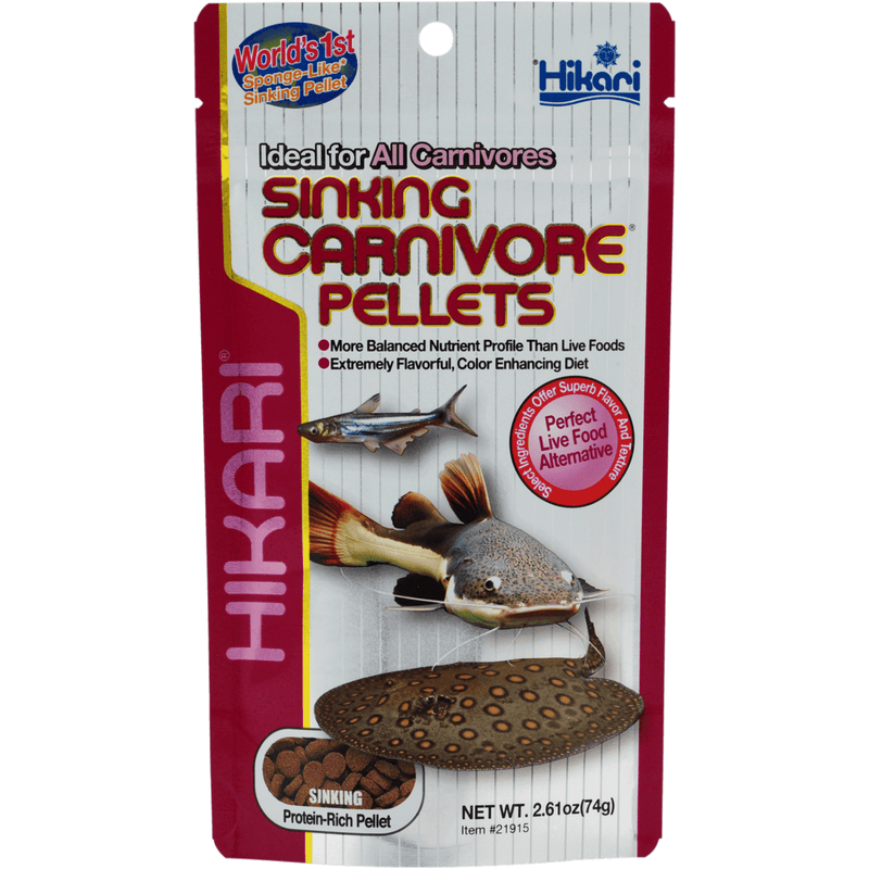 Hikari Nourriture Hikari Sinking Carnivore - 74g - Nourriture pour poissons carnivores 0042055219150 A3020424