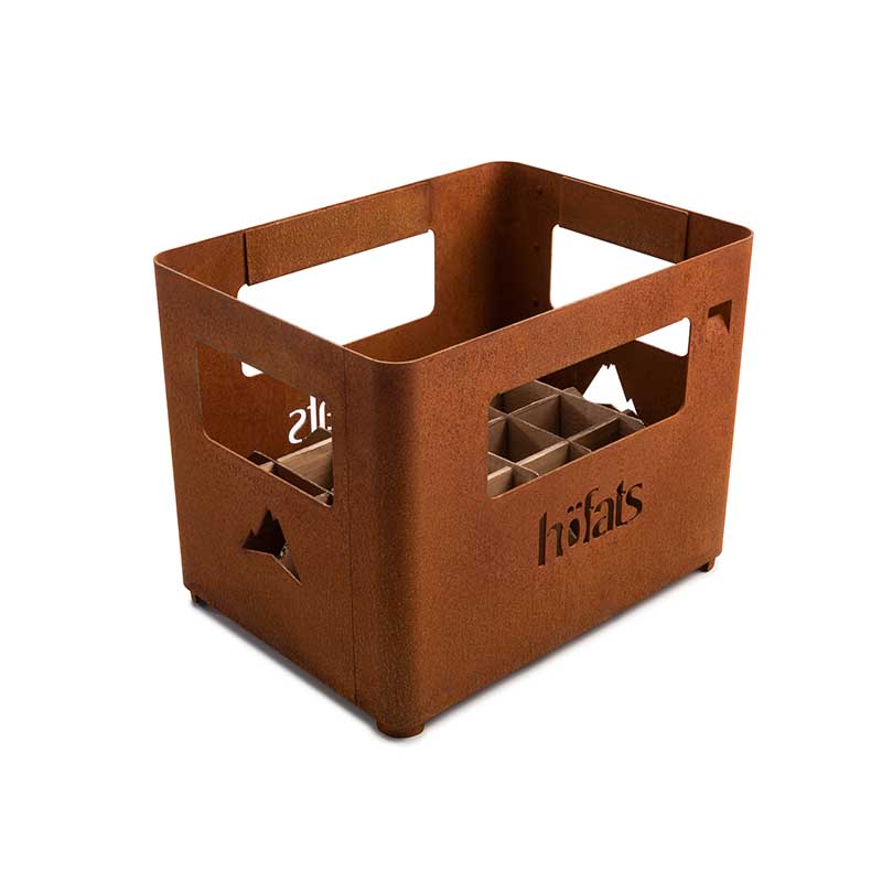Hofats BEER BOX Brasero rouille