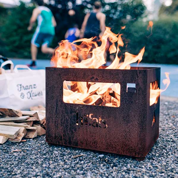 Hofats BEER BOX Brasero rouille