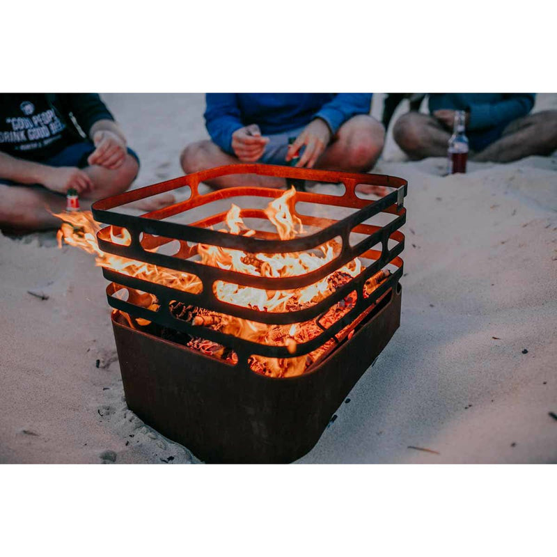 Hofats CUBE Brasero rouille