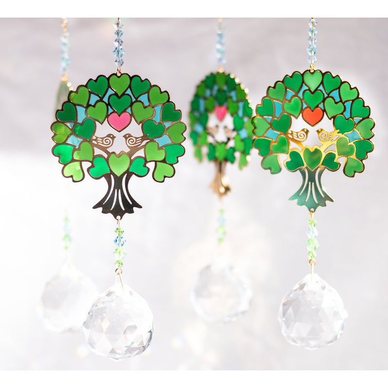 Iwachu Cristal Feng Shui Árbol de la Vida Verde CR67