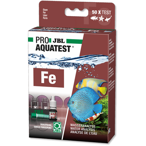 JBL Analyse d'eau JBL Pro Aquatest Fe - Fer - Test à gouttes pour bassins et aquariums 4014162241160 2411600
