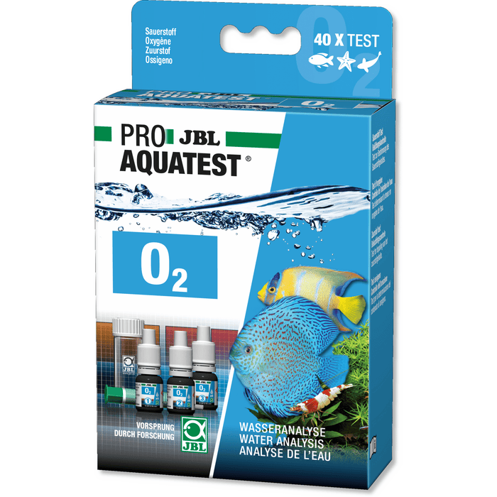 JBL Analyse d'eau JBL Pro Aquatest O2 - Oxygène - Test à gouttes pour bassins et aquariums 4014162241122 2411200