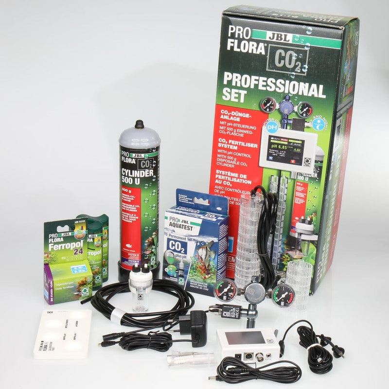 JBL JBL PROFLORA CO2 PROFESSIONAL SET U Système de fertilisation au CO2 professionnel, avec pilotage automatique du CO2 et du pH et avec bouteille à usage unique. 4014162646323 6463200